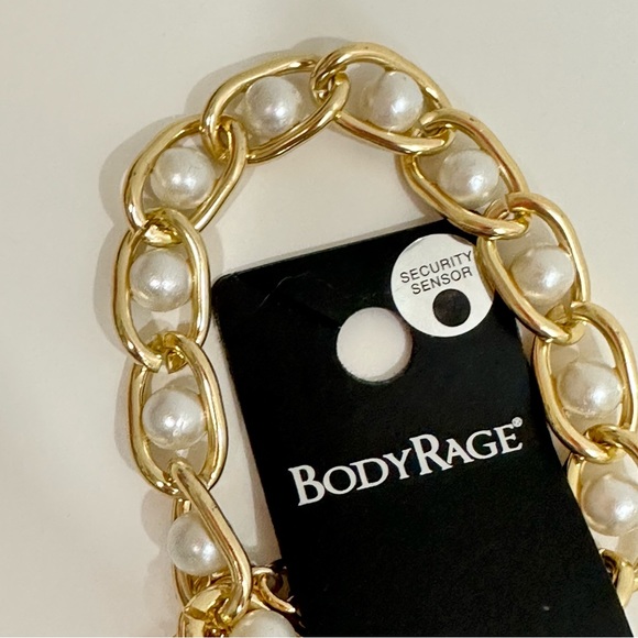 Body Rage 3 Piece Gold & Pearl Bracelet Set OSFM - Picture 4 of 5